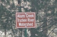 Alum Creek Truckee River Watershed Sign