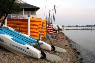 Catamarans, Kayaks, Paddleboards and Lasers at Longshore Sailing School are all for sale at the end of each summer. Photo by John Kantor.