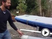 Boat Trailer Setup for Laser Sailboat