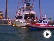 Crews Fish 63 Foot Yacht Out of Long Island Sound